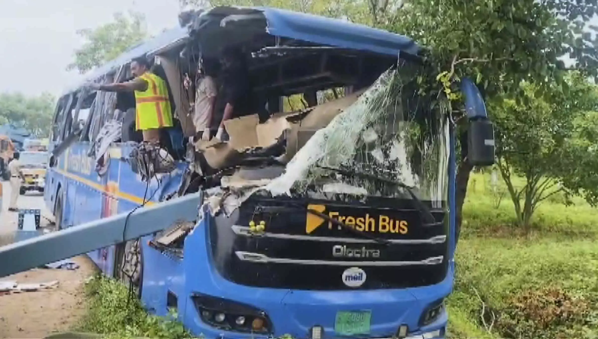 Suryapet Bus Accident Victims Identified, All from Krishna District