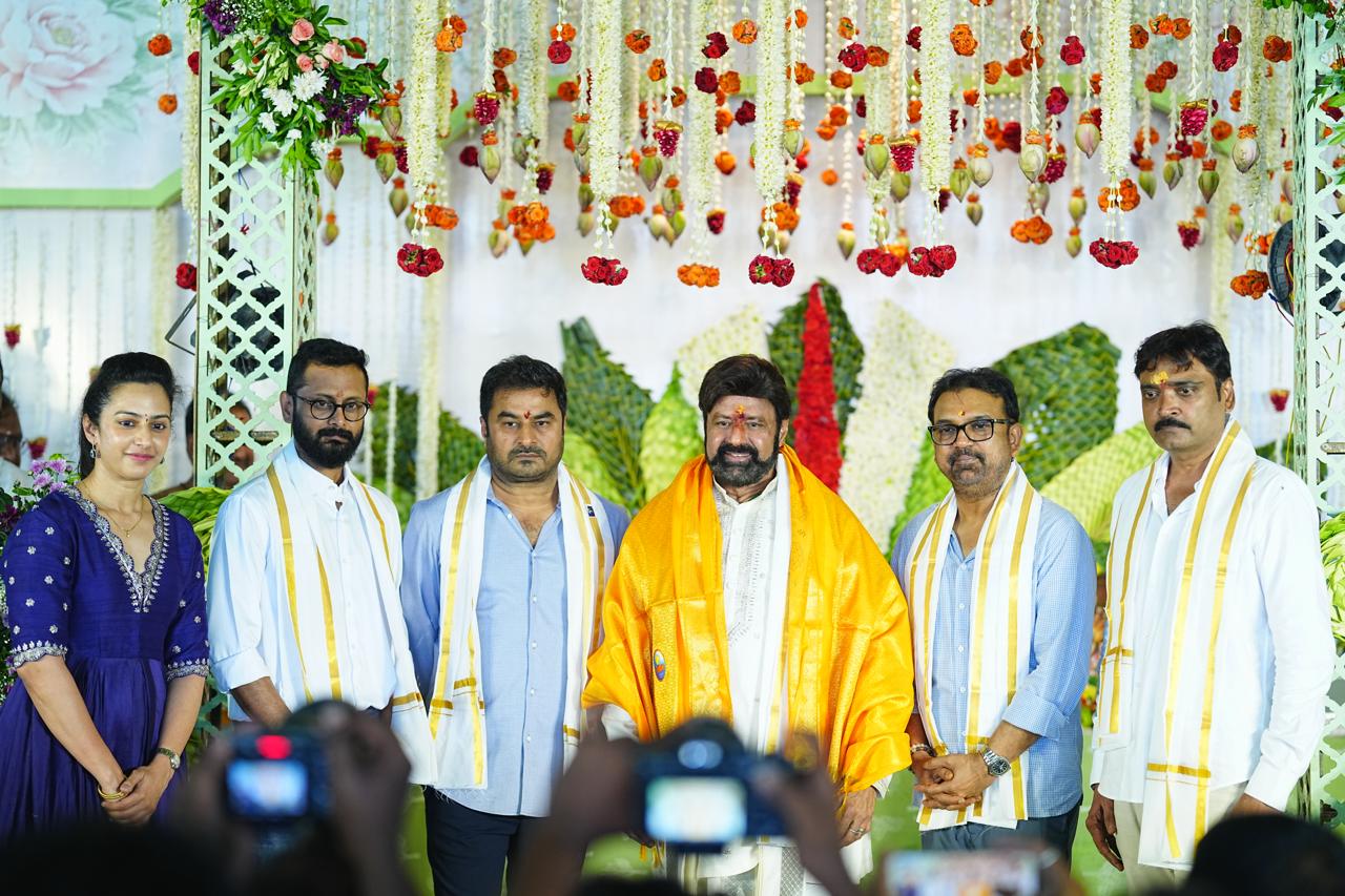 Lokesh Assures Support for Film Industry at NBK112 Launch in Amaravati