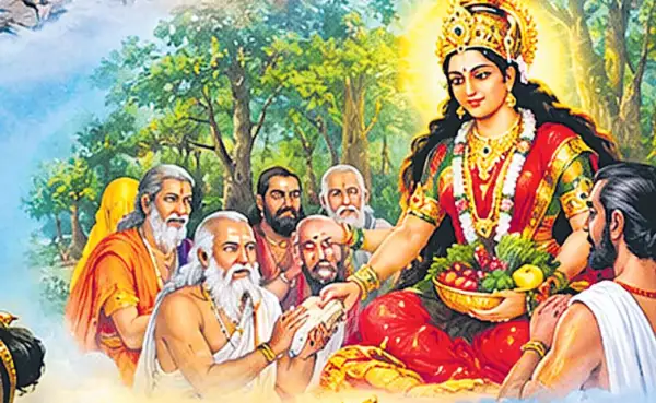 Goddess Shakambhari: The Divine Battle Against Demon Durgamasura and the Restoration of the Vedas