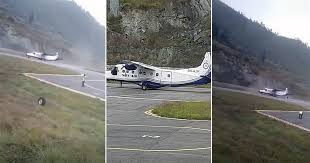 Unexpected Incident During Plane Landing