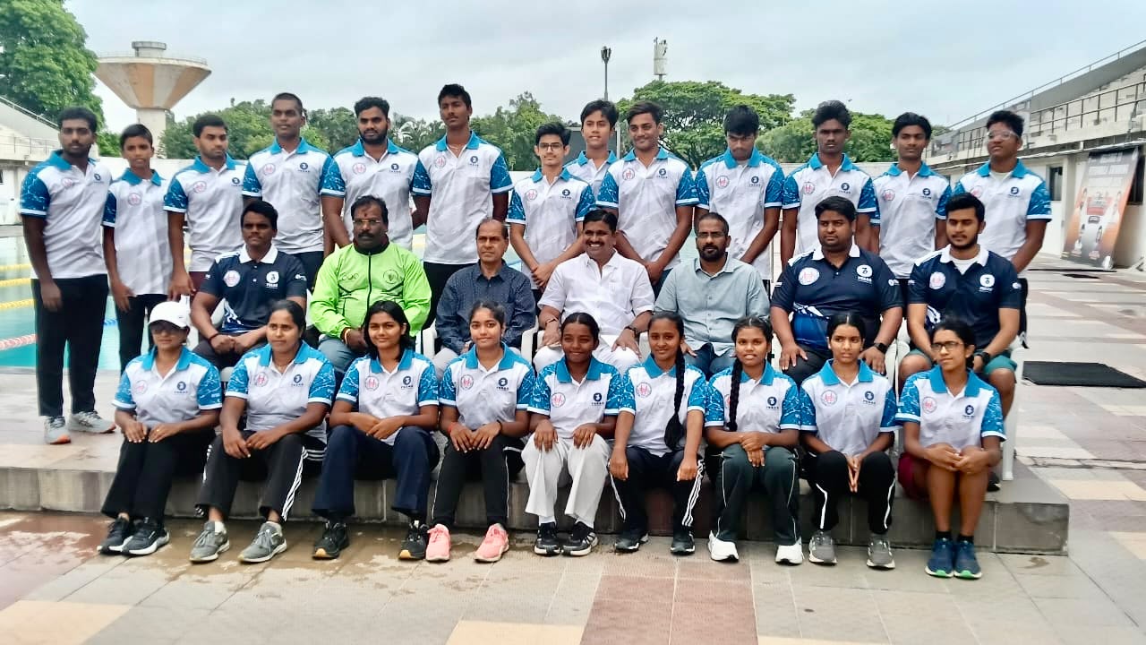 జాతీయ పోరుకు సిద్ధమైన తెలంగాణ వాటర్ పోలో జట్టు