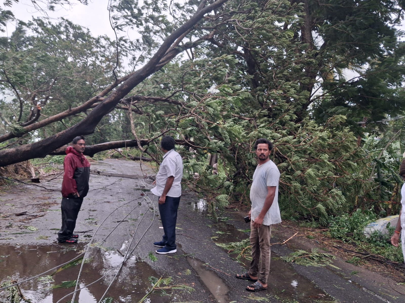 మచిలీపట్నంలో తుఫాను బీభత్సం