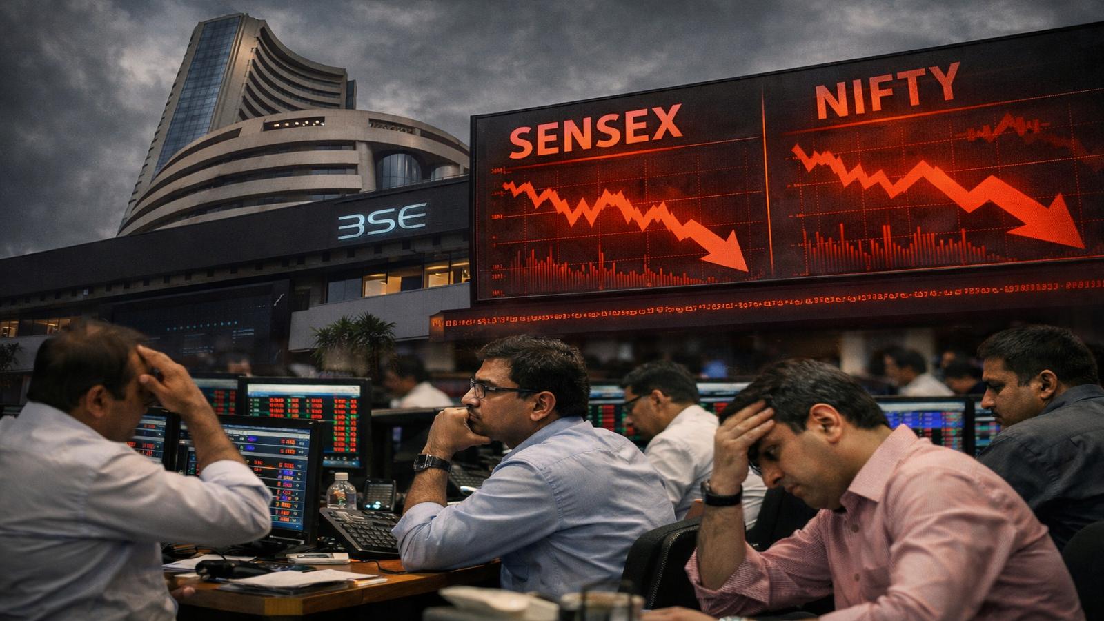 Indian Stock Markets End Deep in Red Amid Global Concerns!