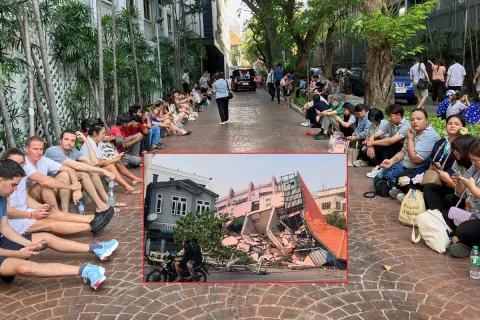 Panic After a Shooting Incident at a School in Bangkok