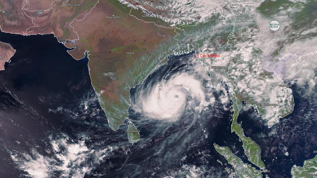 Cyclone Arnab Intensifies Over Bay of Bengal