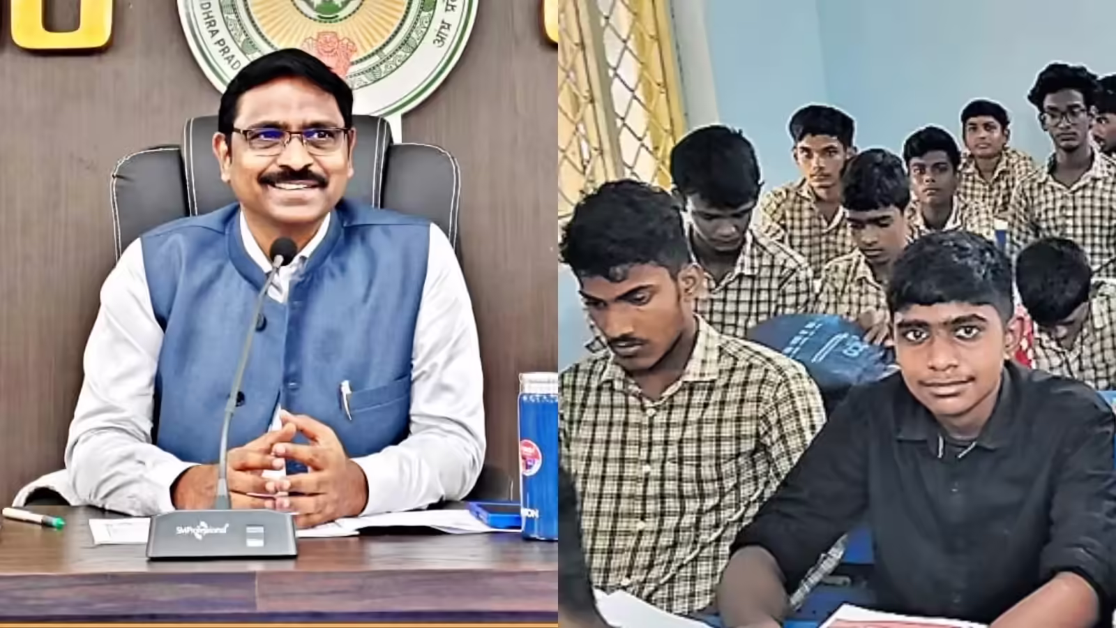 Collector's Son Enrolled in Government School