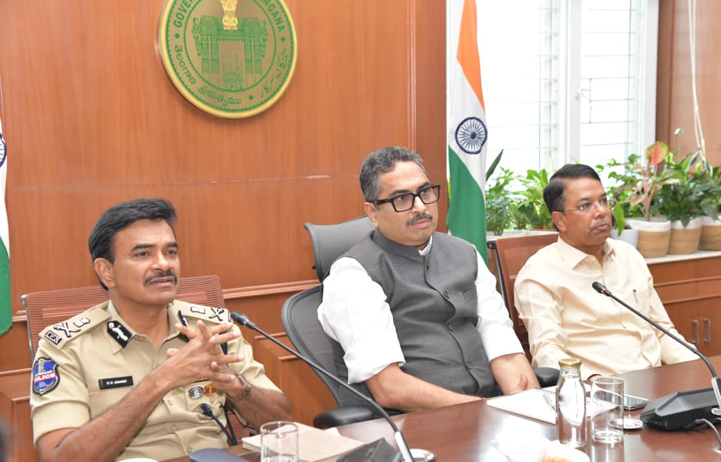 CS Sanjay Jaju Reviews Hyderabad Traffic Management
