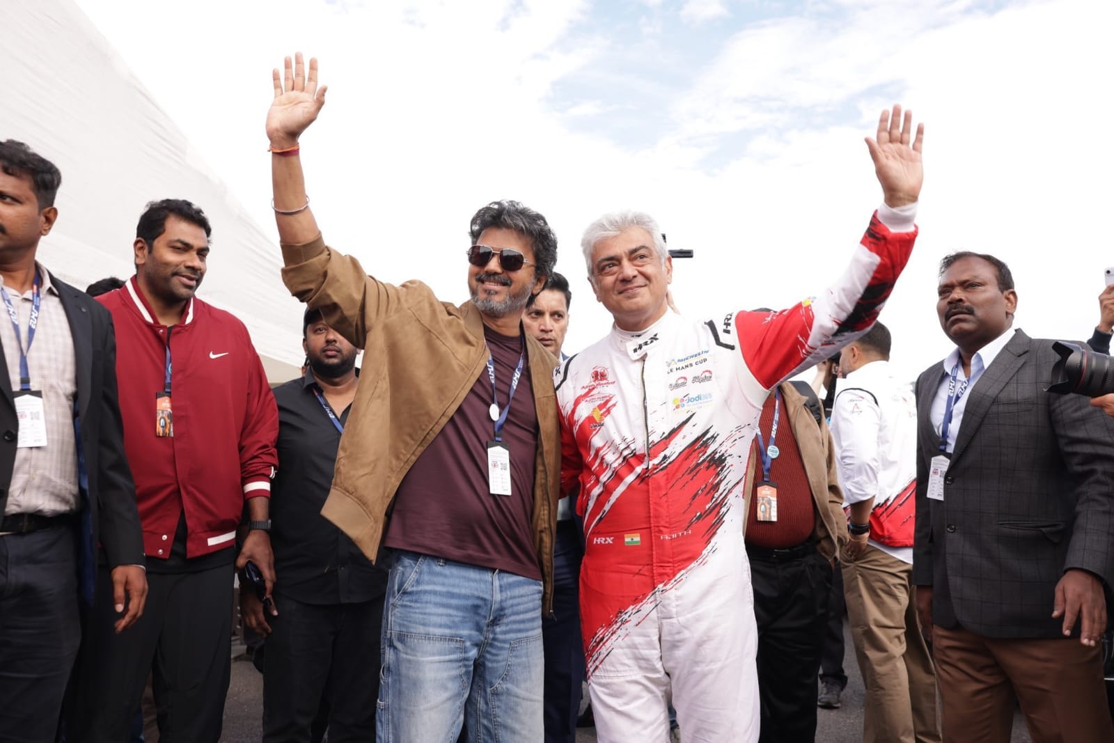 Vijay and Ajith Together at Silverstone.. Racing Commentary Wins the Internet