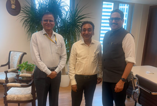 Telangana CS Meets Maharashtra CS, SBI CMD