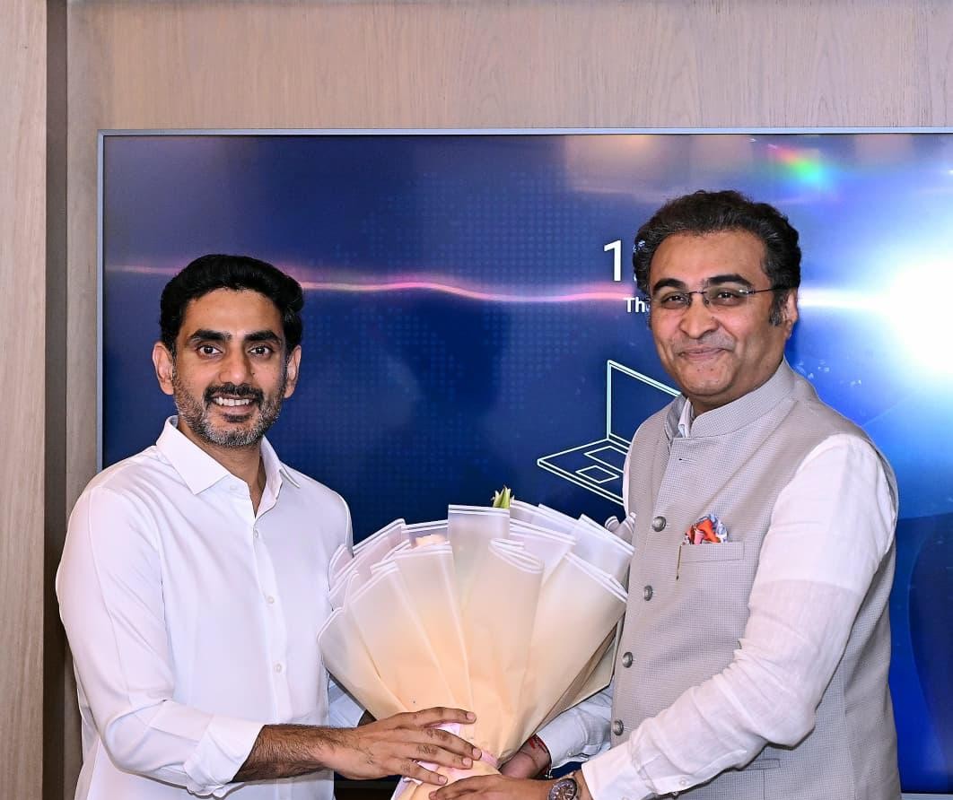Nara Lokesh Meets Torrent Group Chairman Samir Mehta