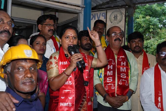 Kavitha Targets Singareni Management