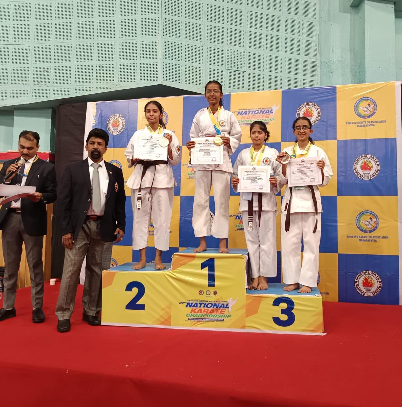 Telangana Karate Players Shine at KIO National Championship