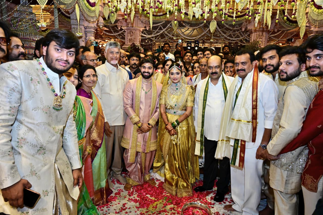 Tollywood Stars Grace Producer Bandla Ganesh’s Daughter Janani’s Grand Wedding