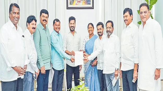 సీఎం రేవంత్ను కలిసిన గిరిజన ఎమ్మెల్యేలు...కీలక వినతులు