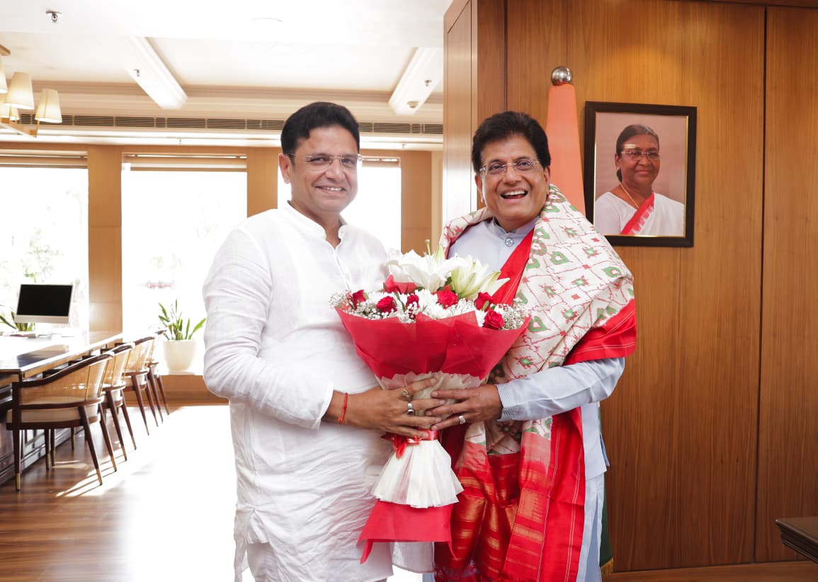 Sridhar Babu Meets Piyush Goyal in Delhi