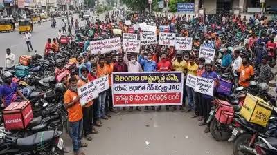 నిరవధిక సమ్మెకు గిగ్ కార్మికుల పిలుపు