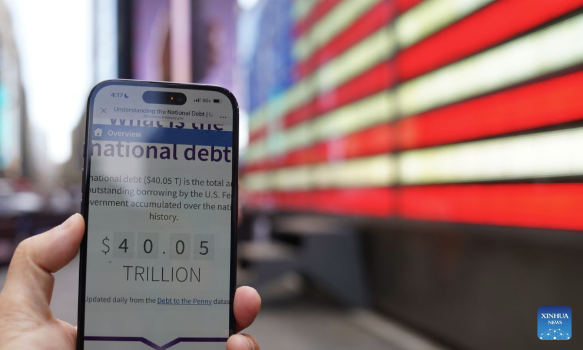 US National Debt Surpasses $40 Trillion for the First Time