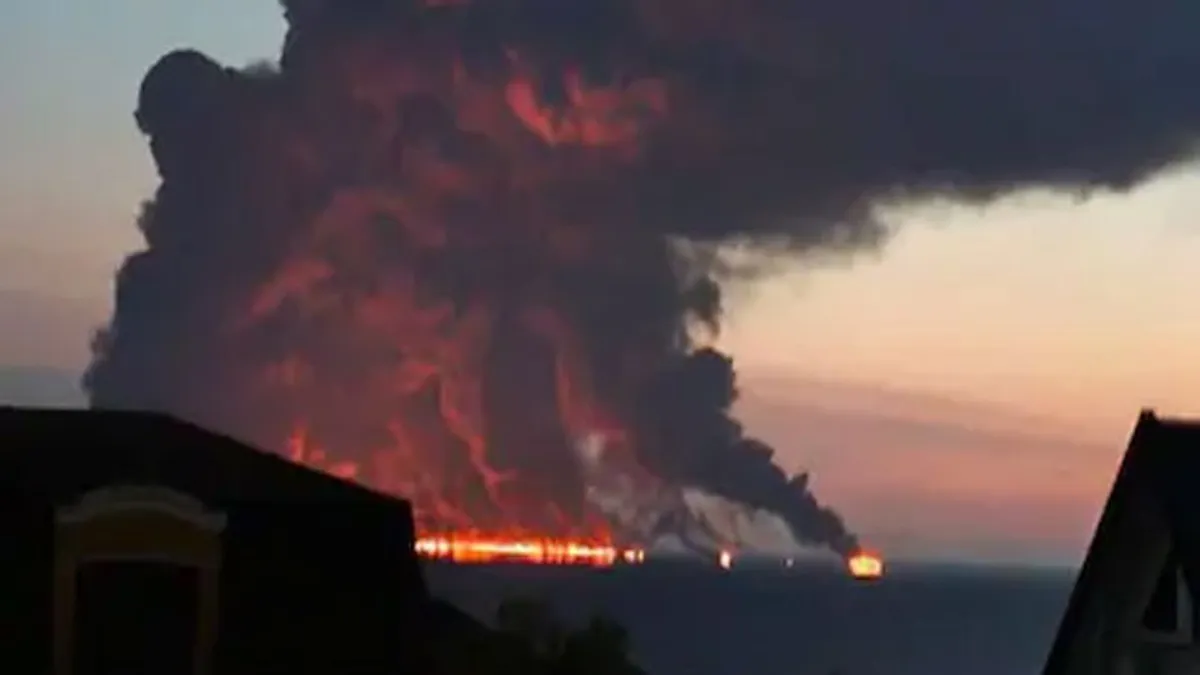 Drone Attack on Oil Tanker in the Black Sea