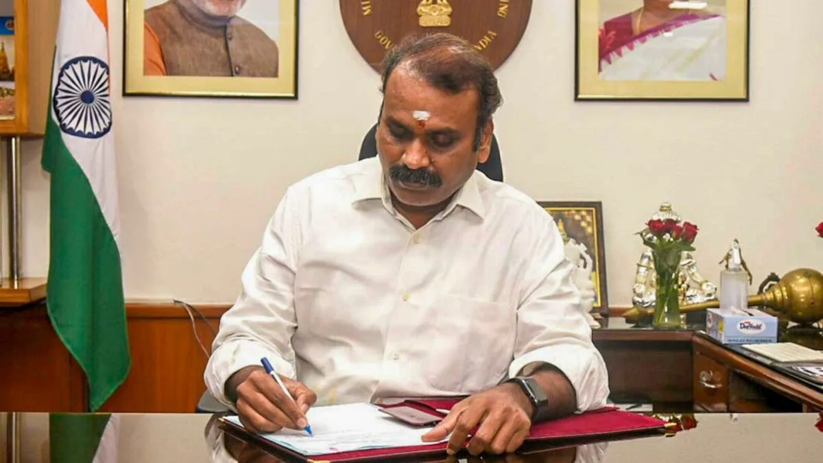 కేంద్ర మంత్రి ఎల్. మురుగన్ రాజీనామా.. 