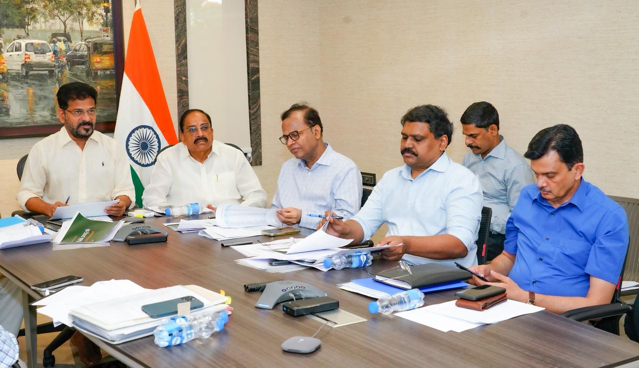 Chief Minister Revanth Reddy holds video conference with district collectors on paddy procurement