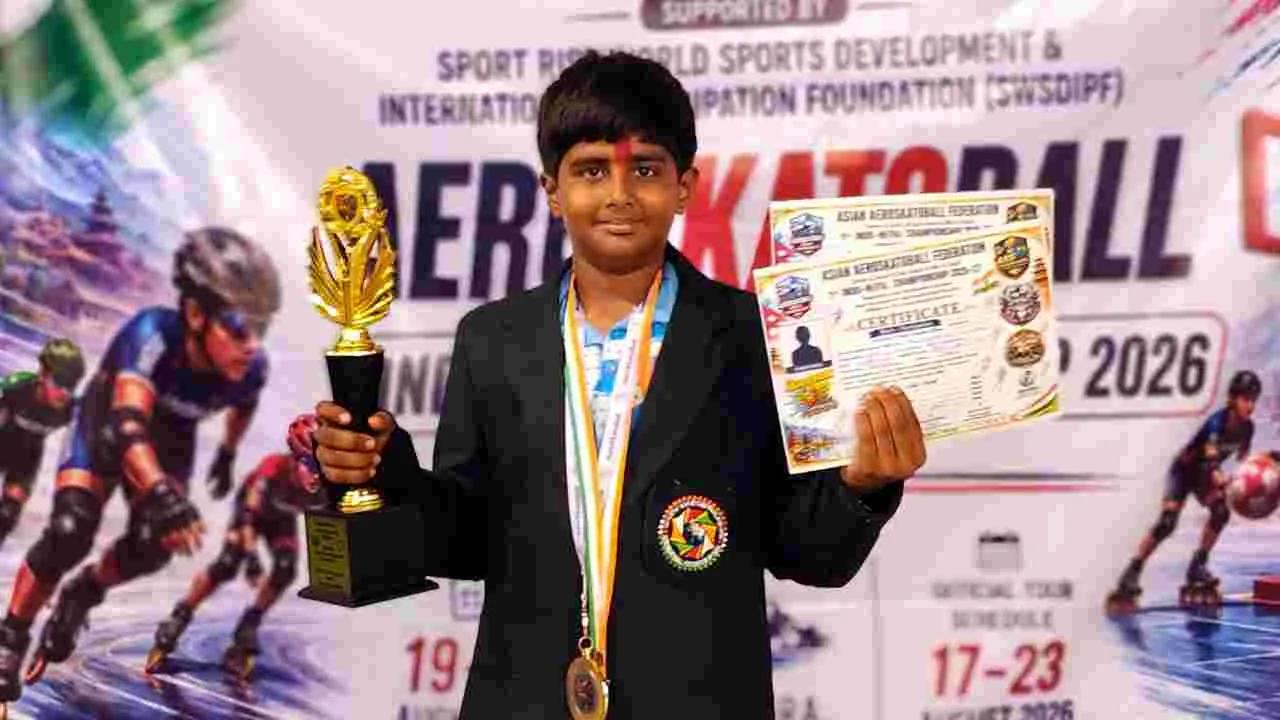 Telugu Student Wins Two Gold Medals in Nepal