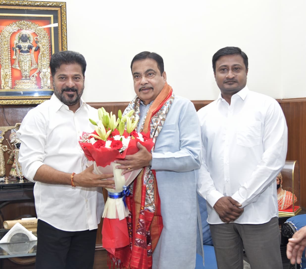 CM Revanth Reddy Meets Union Minister Nitin Gadkari