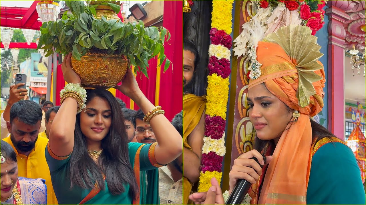 తెలంగాణ సంస్కృతికి ఫిదా...కన్నీళ్లు పెట్టుకున్న ఫరియా