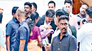 ఎమ్మెల్యే పల్లవి కుమారుడికి నామకరణం చేసిన సీఎం విజయ్...