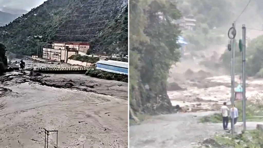 Floods Disrupt Transport in Himachal's Lahaul Valley