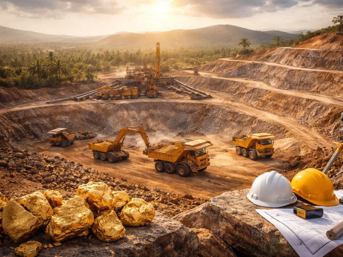 CM Chandrababu Launches Commercial Gold Production at Jonnagiri