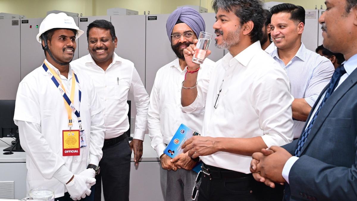 నెమ్మెలి డీసాలినేషన్ ప్లాంట్‌ను పరిశీలించిన సీఎం జోసెఫ్ విజయ్..