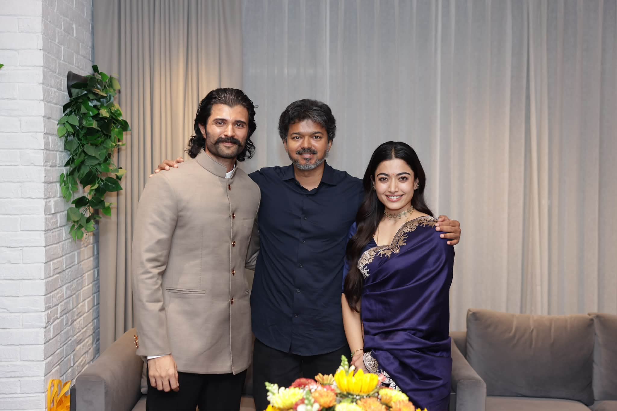 Vijay Deverakonda and Rashmika Mandanna Meet Tamil Nadu CM Vijay