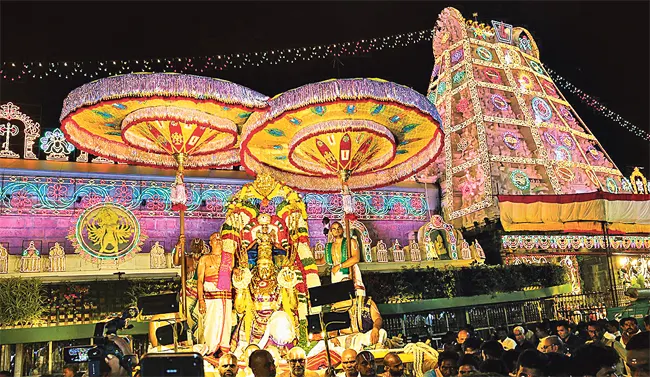 Pournami Garuda Seva Held in Grand Style at Tirumala