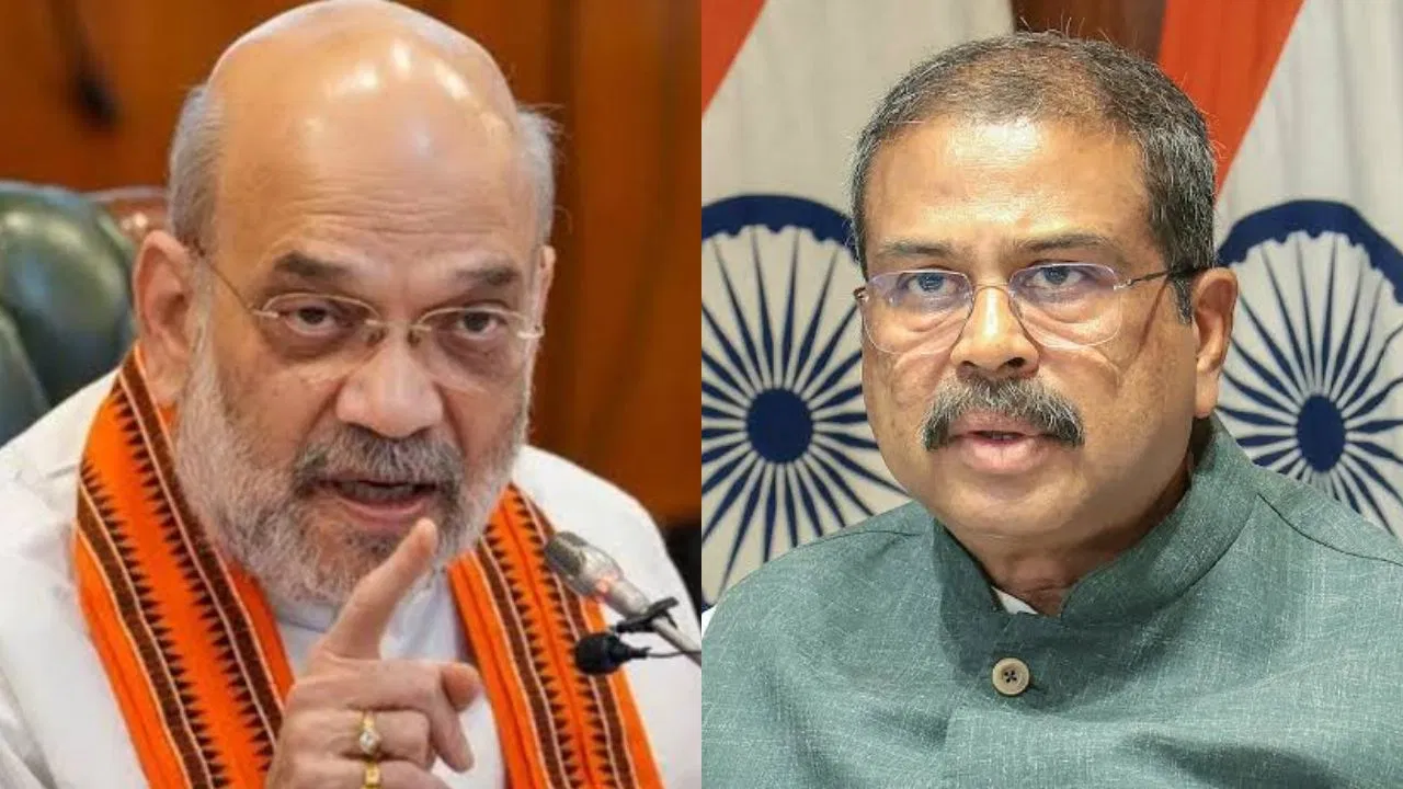అమిత్ షాతో ధర్మేంద్ర ప్రధాన్ భేటీ