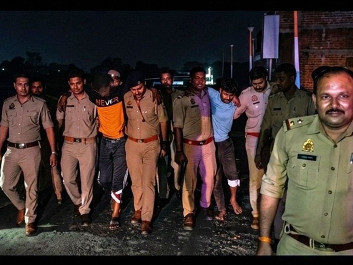 Meerut Stirred - Two Suspects Seriously Injured in Police Firing