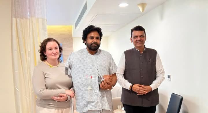 ముంబయిలో పవన్ కళ్యాణ్‌ను పరామర్శించిన మహారాష్ట్ర సీఎం దేవేంద్ర ఫడ్నవిస్..