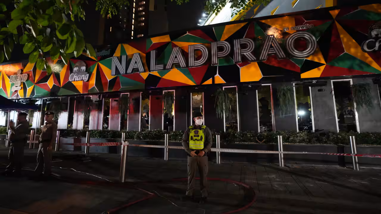Thailand: Fire Breaks Out at a Pub in Bangkok