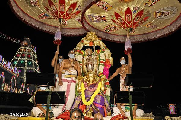 Grand Hanumantha Vahanam Seva Held in Tirumala