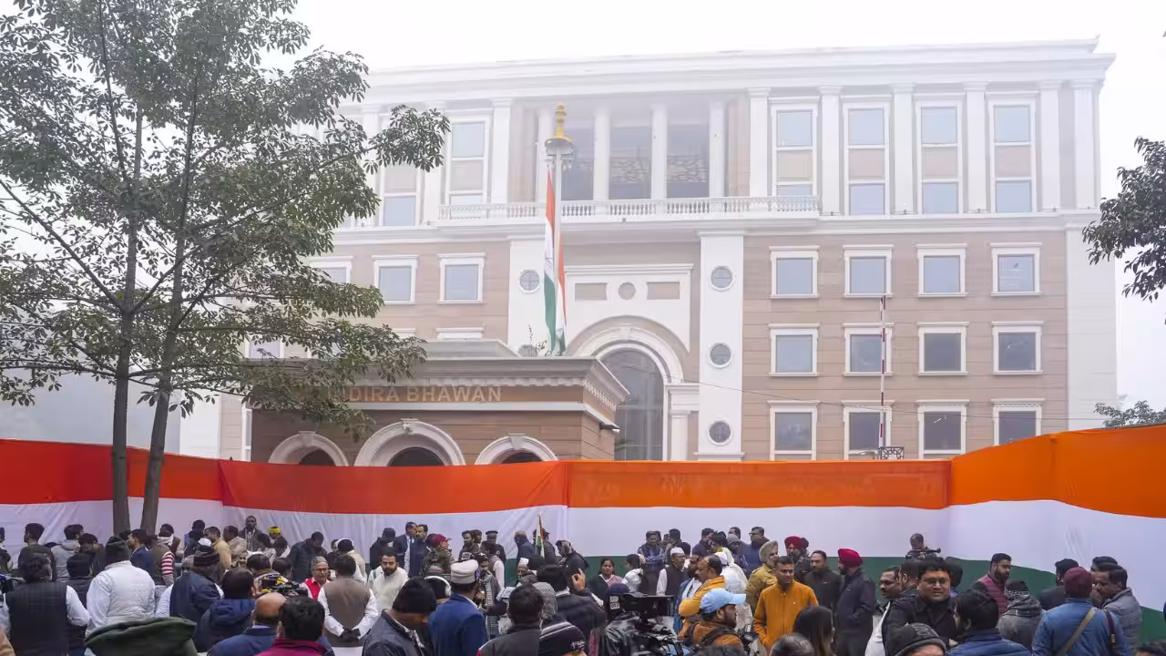 Congress MPs Hold a Key Meeting at Indira Bhavan