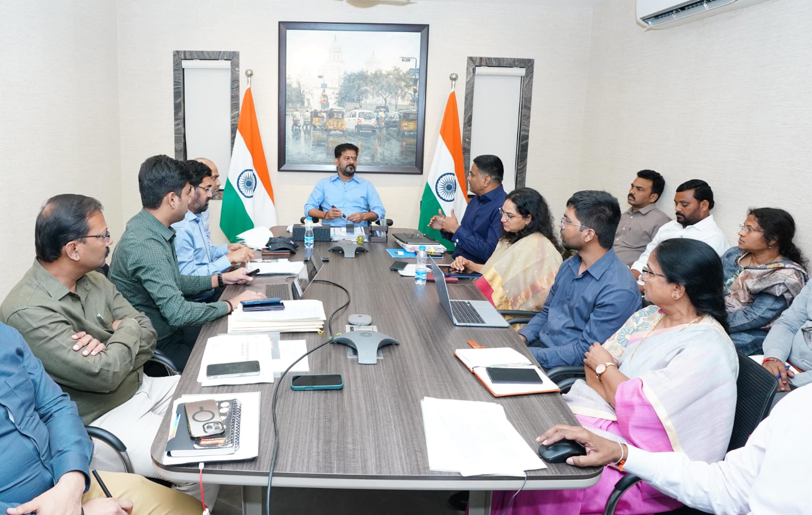 Revanth Reddy Pushes for Better Public Transport, Faster Road Projects and Recycled Water Use in Hyderabad
