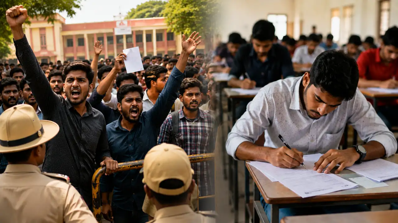 కర్ణాటక పోలీస్ పరీక్షలో ఓఎంఆర్ గందరగోళం