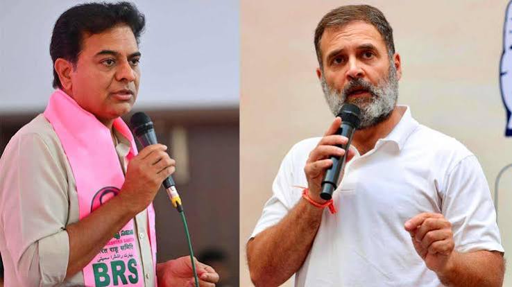 KTR Targets Rahul Gandhi, Accuses Him of Undemocratic Politics and Encouraging Defections