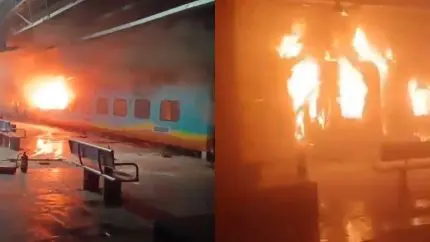 Fire Incident on Vijayawada-Hubballi Express