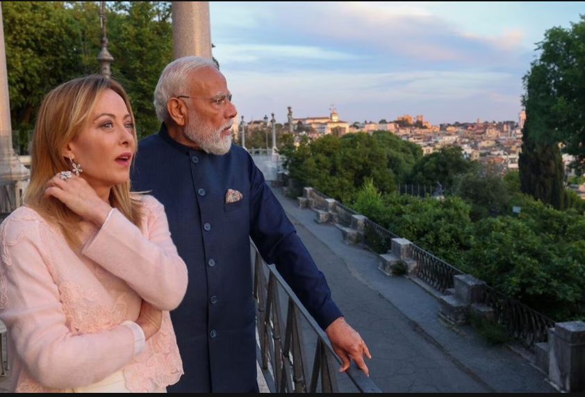 PM Modi Receives Grand Welcome in Rome..
