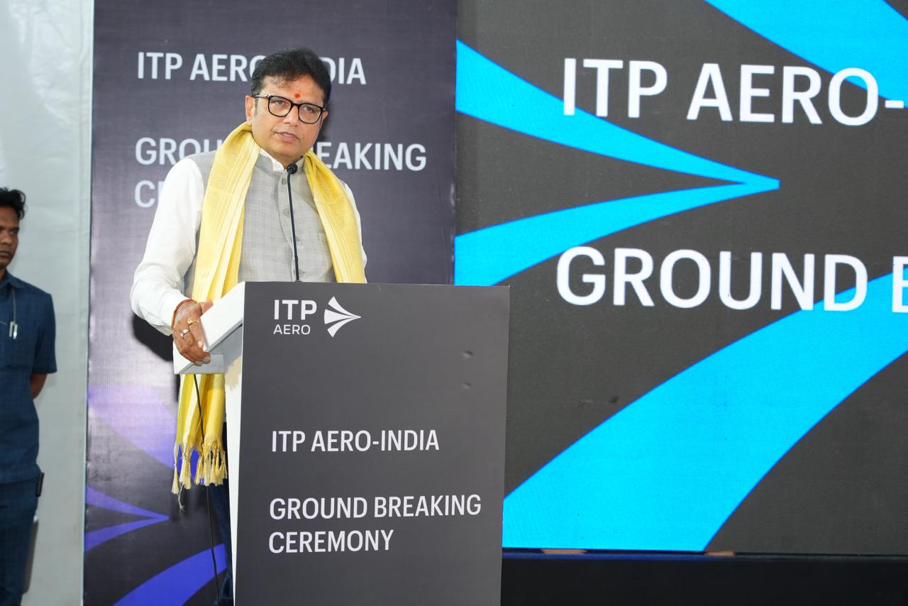 Minister Sridhar Babu laid the foundation stone for the ITP Aero India plant.