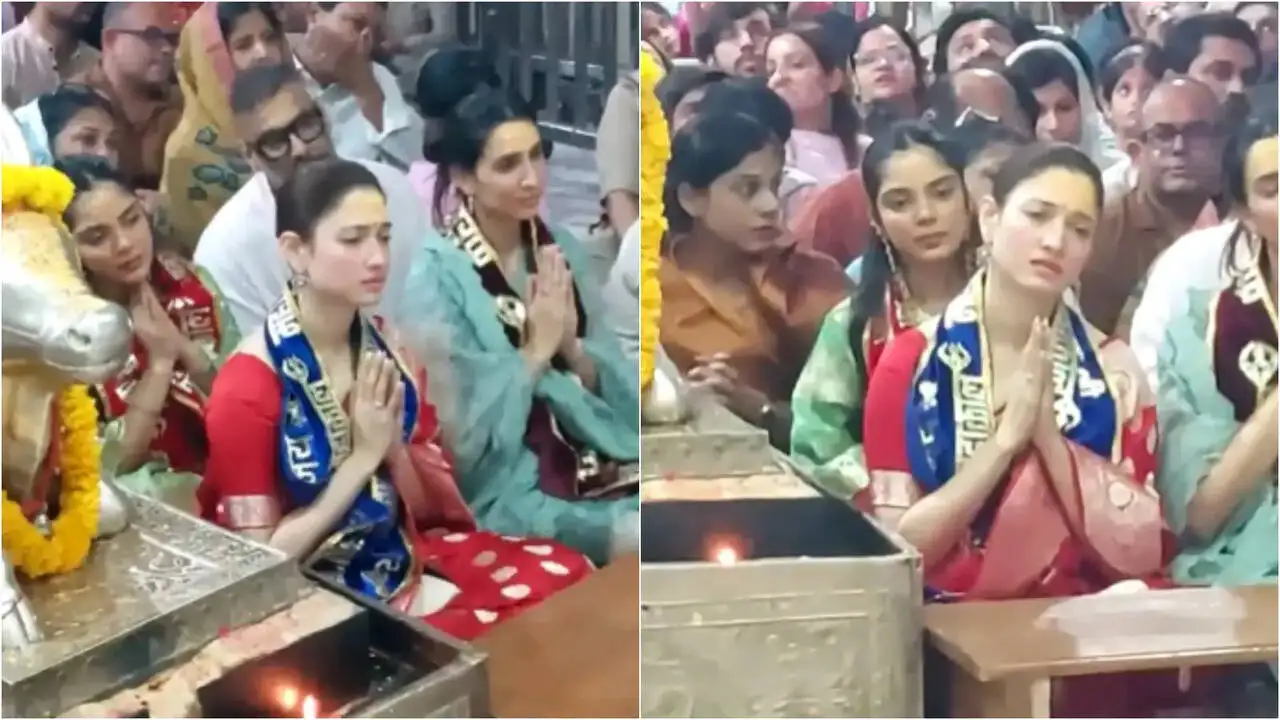 Tamannaah Visits Mahakaleshwar Temple