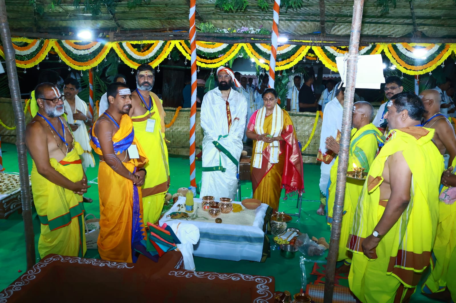 నాగార్జున సాగర్లో వరుణయాగం.. పూర్ణాహుతికి సీఎం రేవంత్