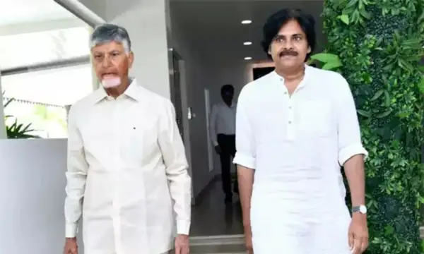 Pawan Kalyan Meets Chandrababu Naidu Ahead of AP Local Body Elections