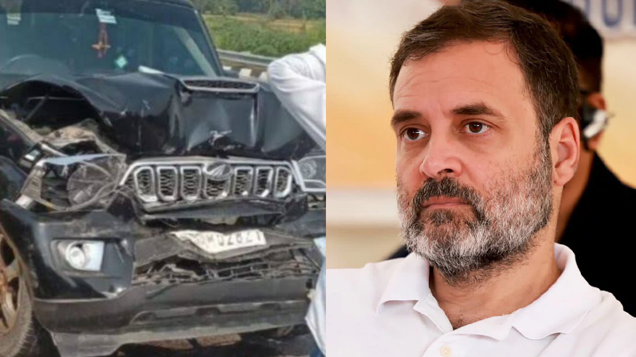 రాహుల్‌ గాంధీ కాన్వాయ్‌కు ప్రమాదం