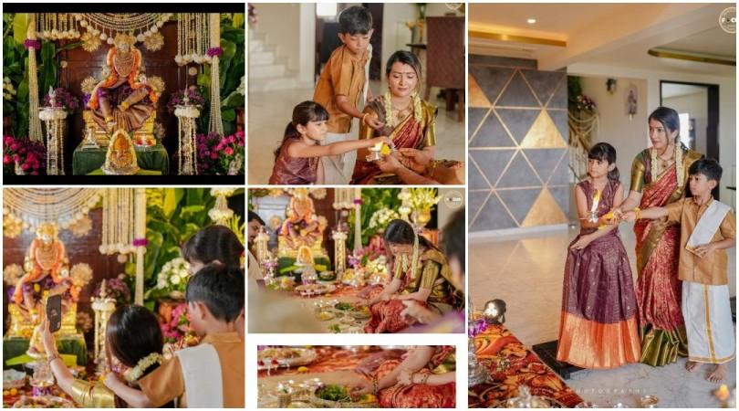 మూవీ ప్రమోషన్‌లో భర్త, వరమహాలక్ష్మీ పూజలో భార్య